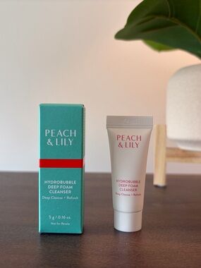 Peach & Lily Hydrobubble deep foam cleanser 5g